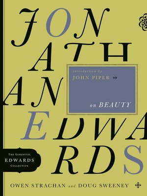 cover image of Jonathan Edwards on Beauty